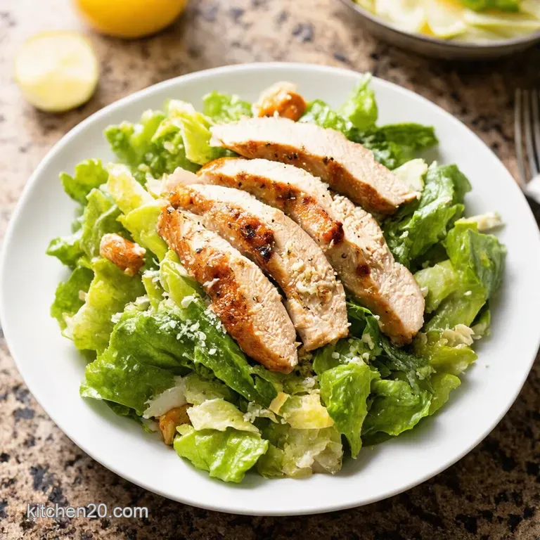The Ultimate Chicken Caesar Salad Seriously Its That Good presentation