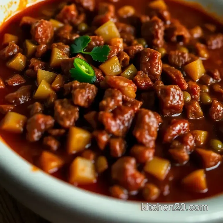 The Ultimate Classic Beef Chili presentation
