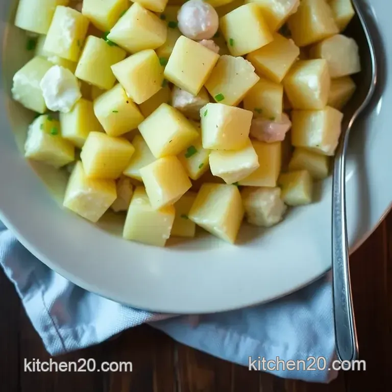 The Ultimate Creamy Potato Salad: Grandma s Secret (Almost!) presentation