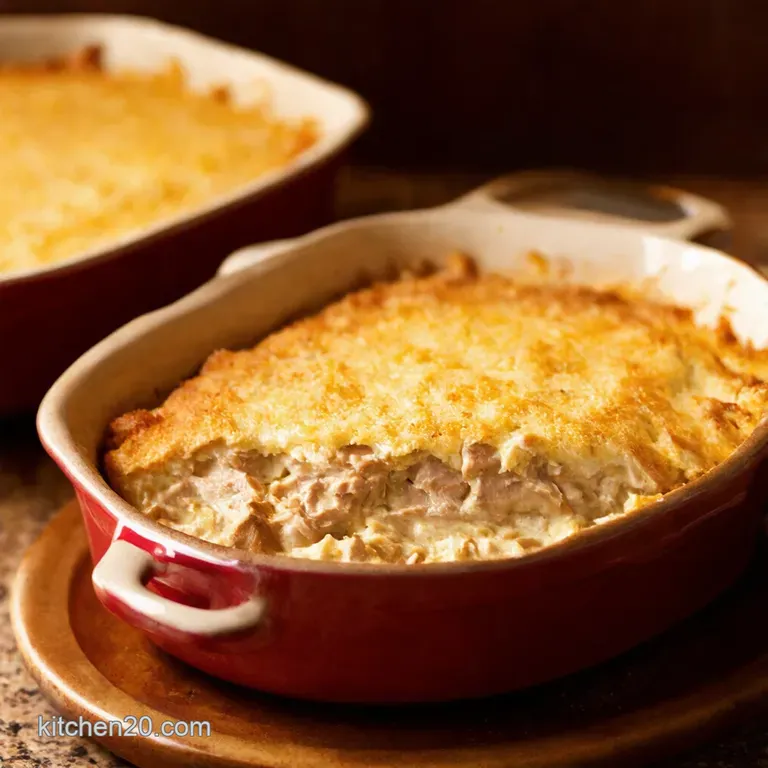The Ultimate Creamy Turkey Stuffing Casserole presentation