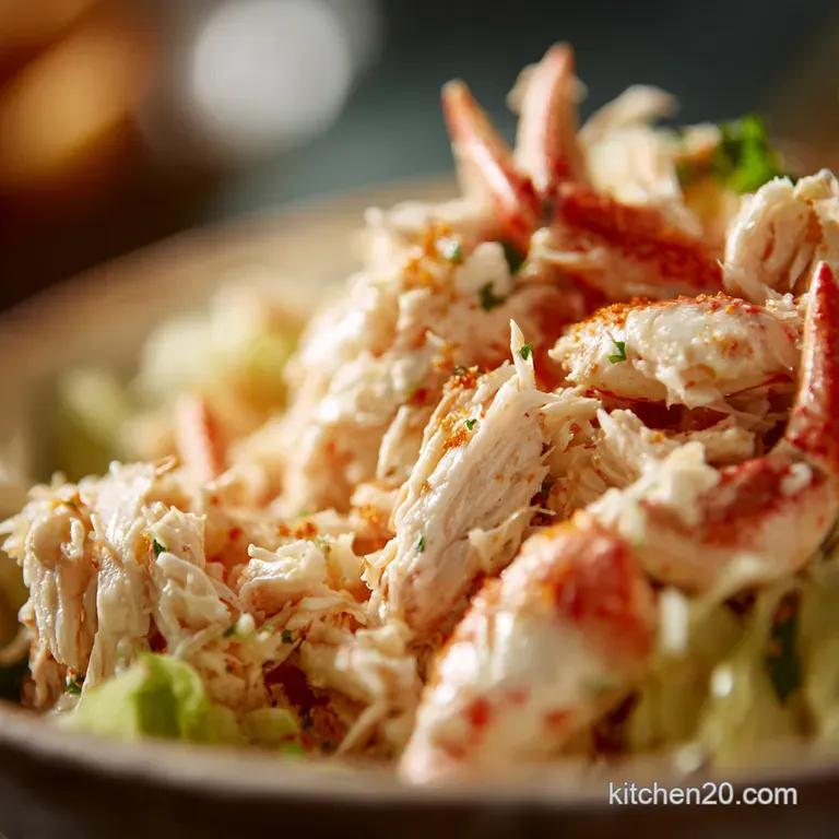 The Ultimate Lump Crab Salad with Old Bay presentation