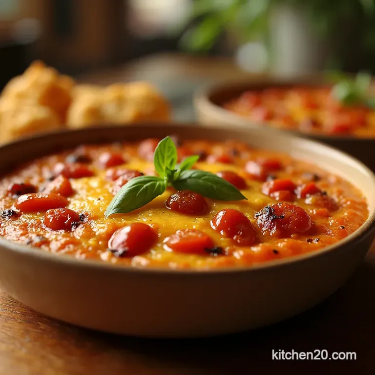 The Ultimate Nofuss Sunkissed Bruschetta Dip presentation