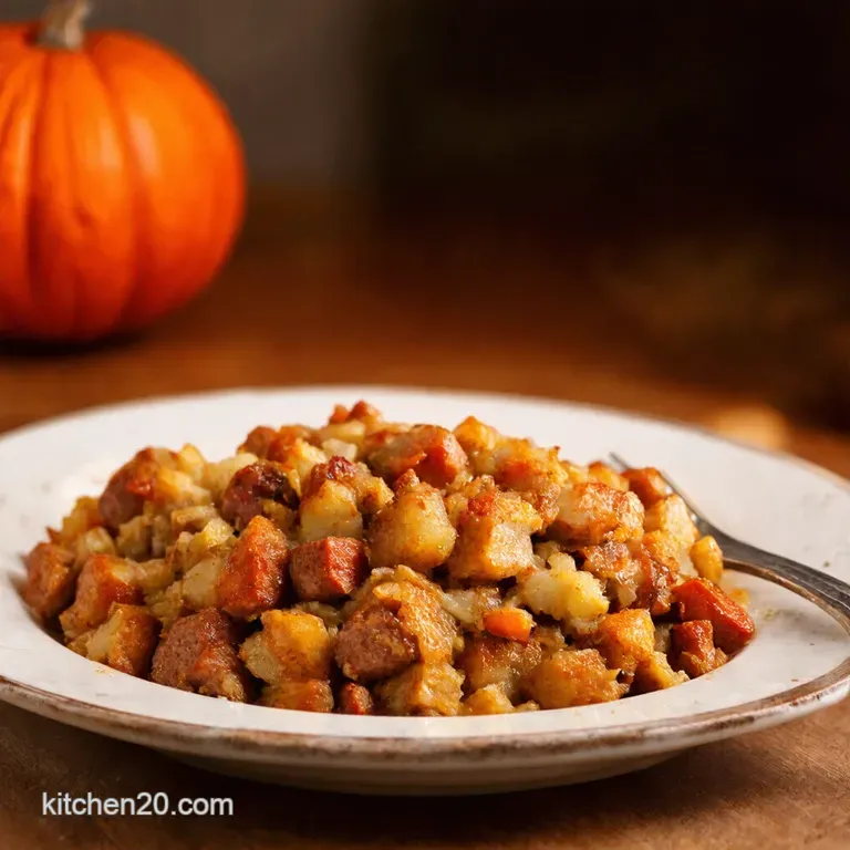 The Ultimate Thanksgiving Stuffing Grandmas Slightly Improved Recipe presentation