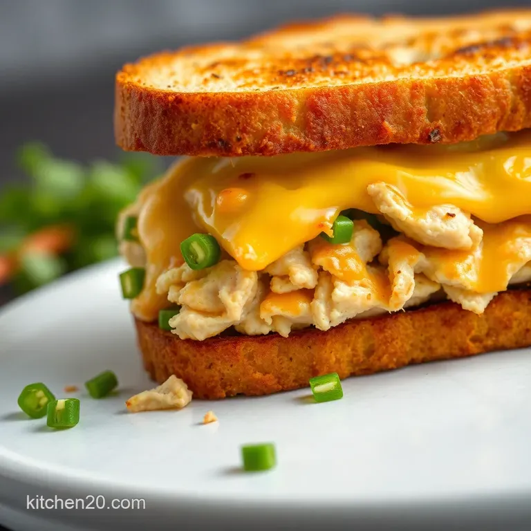 The Ultimate Tuna Melt: Crispy Cheesy Perfection presentation