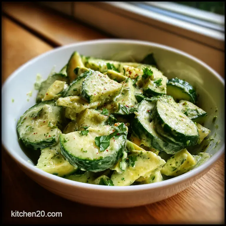 The Zesty Secret Creamy Cucumber Avocado Salad with Lime Vinaigrette