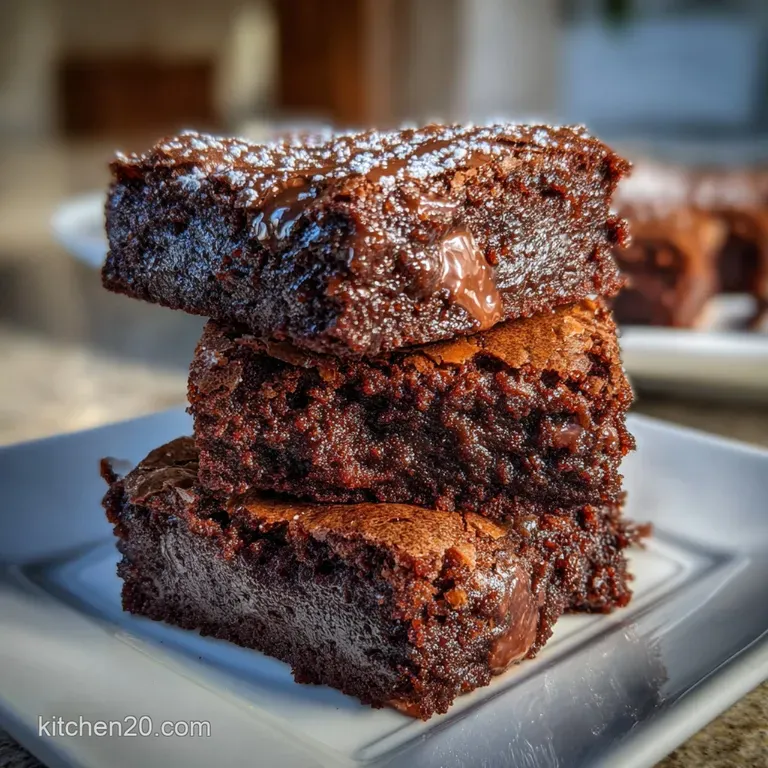 Touchdown Brownies Recipe: Velvety Dark Chocolate