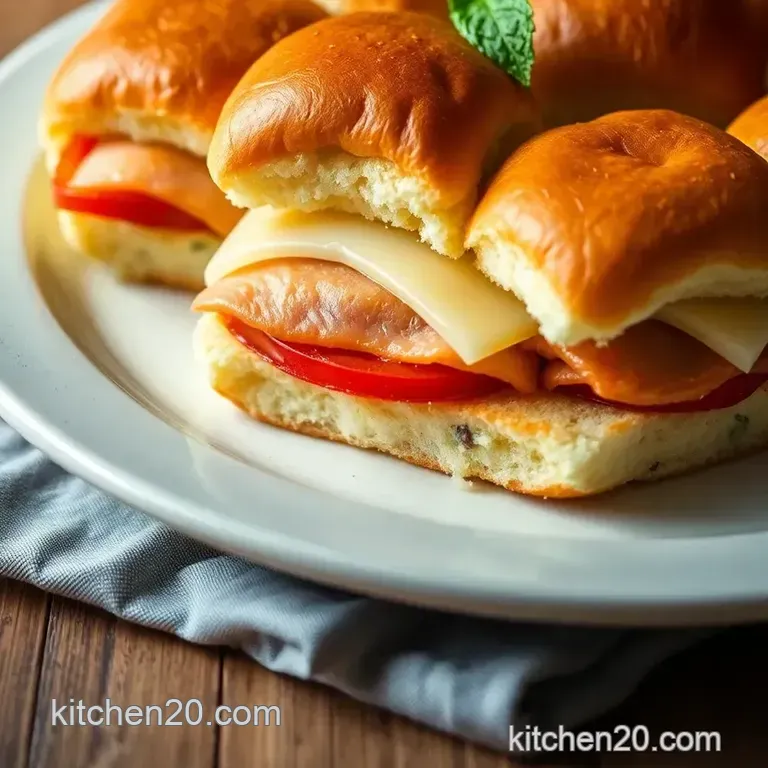Tropical Hawaiian Roll Sliders: a Bite-Sized Paradise presentation