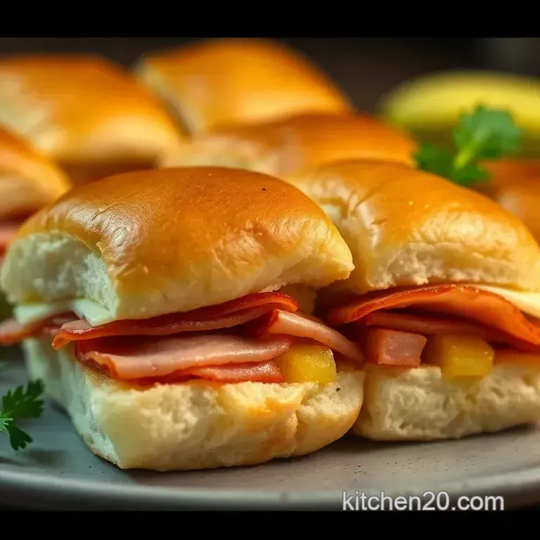 Tropical Hawaiian Roll Sliders: A Bite-Sized Paradise