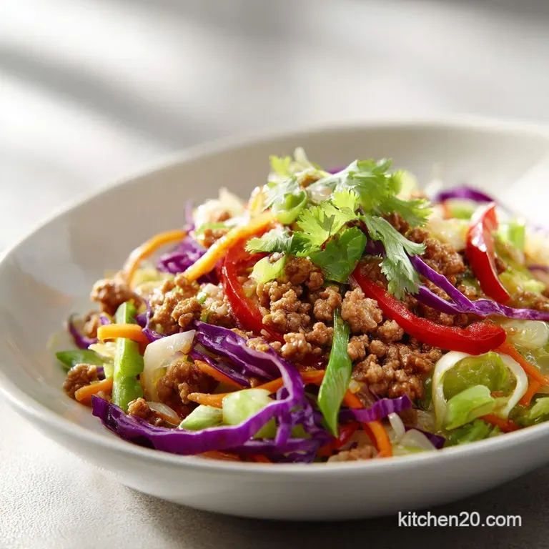 Turkey Egg Roll in a Bowl with Ground Turkey