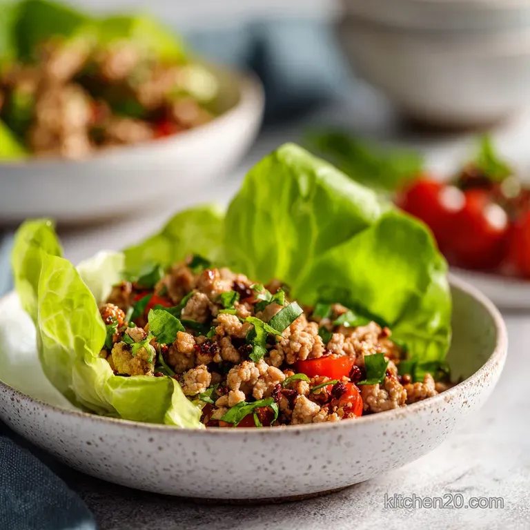 Turkey Lettuce Wrap Bowls