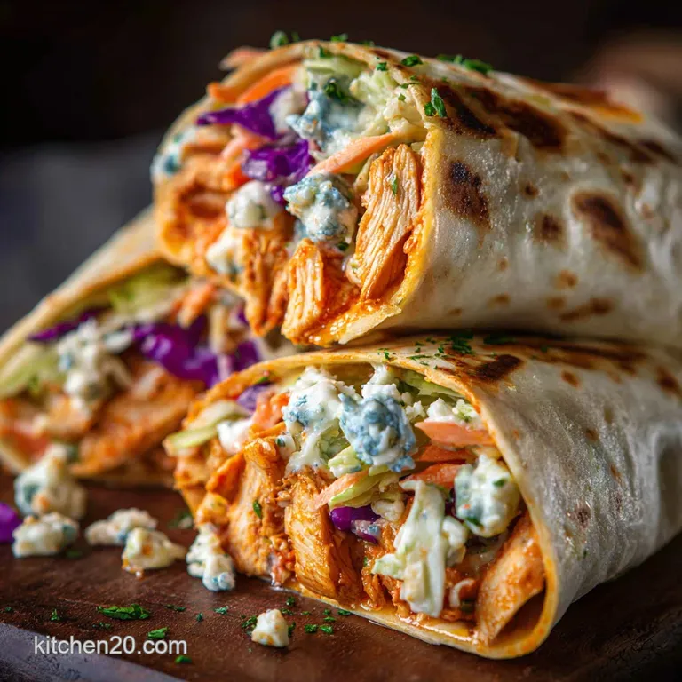 Buffalo Chicken Wraps the Ultimate 25Minute Dinner Chicken Wrap presentation