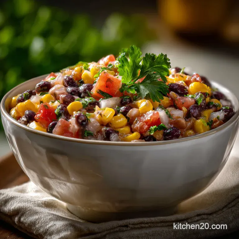Cowboy Caviar: the Ultimate Fiesta Salad Recipe presentation