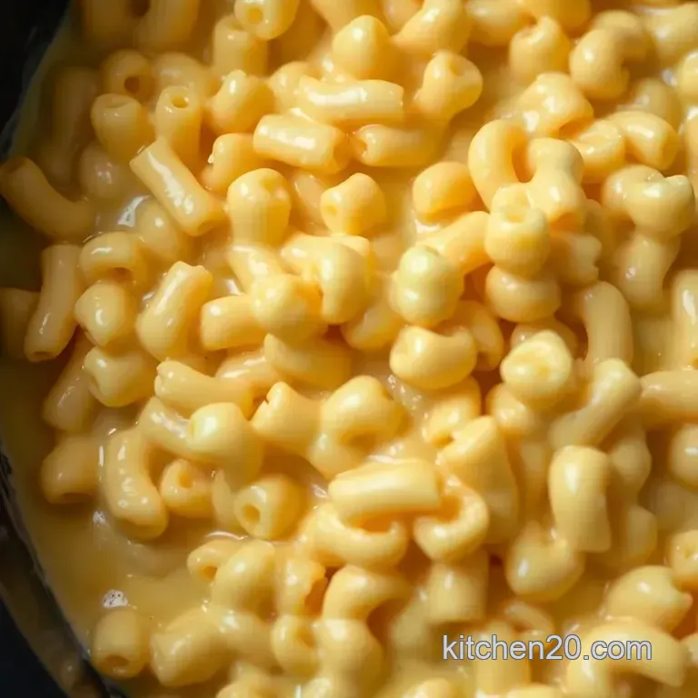 Ultimate Creamy Crockpot Mac N&rsquo; Cheese presentation