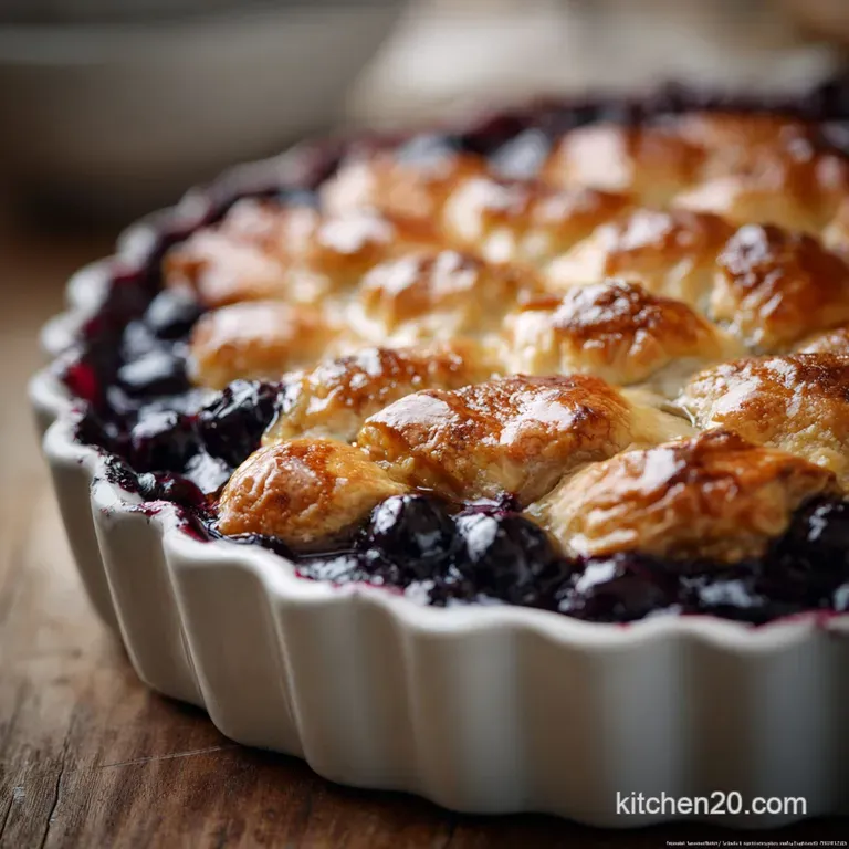 The Great British Bakeoff Worthy Blueberry Pie Allbutter Flaky Crust presentation