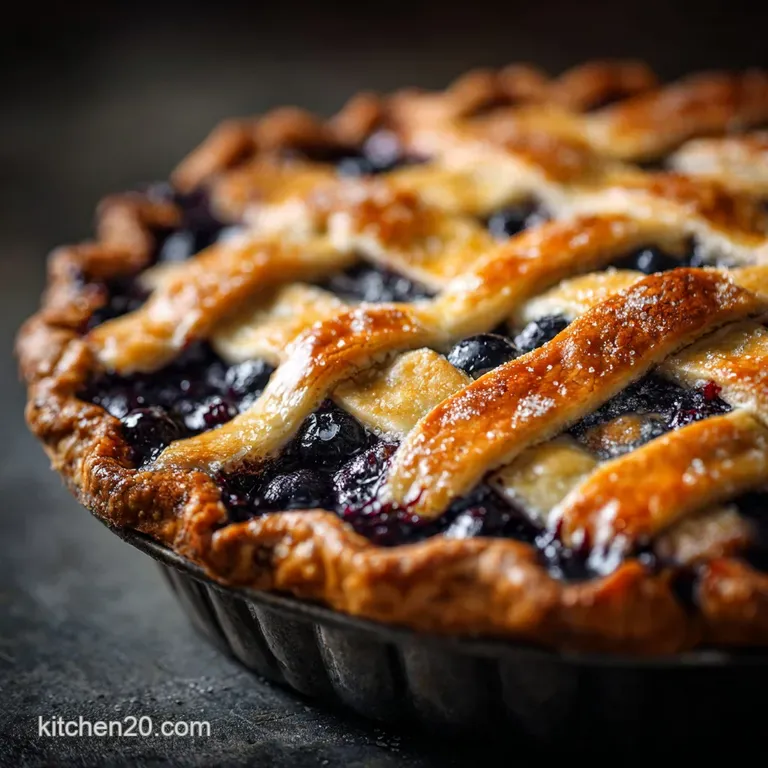 The Great British BakeOff Worthy Blueberry Pie AllButter Flaky Crust