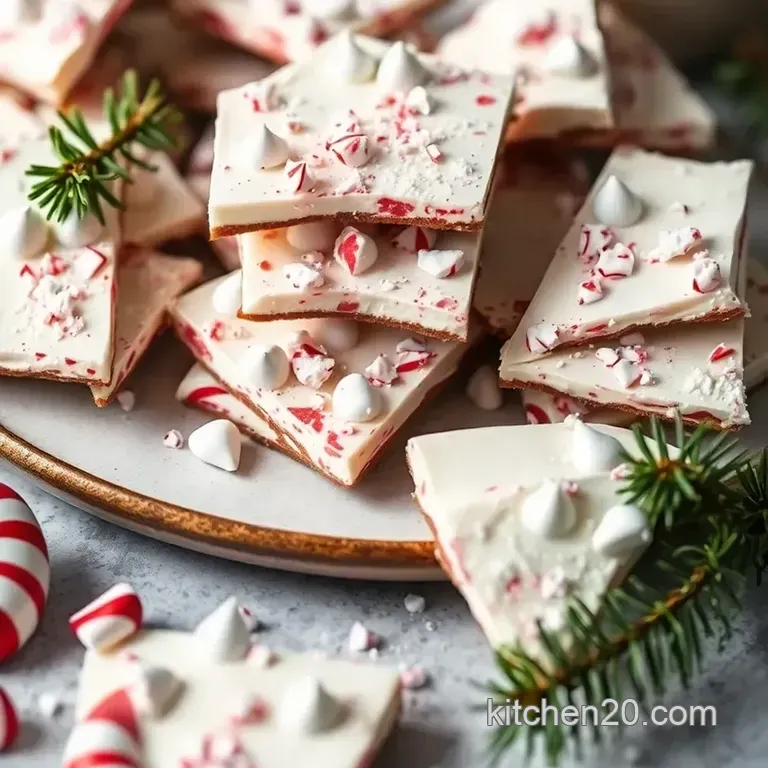 Ultimate Homemade Peppermint Bark presentation