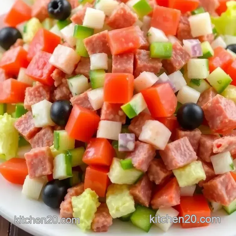 Ultimate McAlister' s Italian Chopped Salad presentation