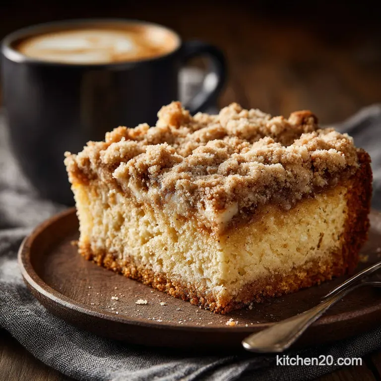 Coffee Cake: the Ultimate Sour Cream Crumb Recipe presentation