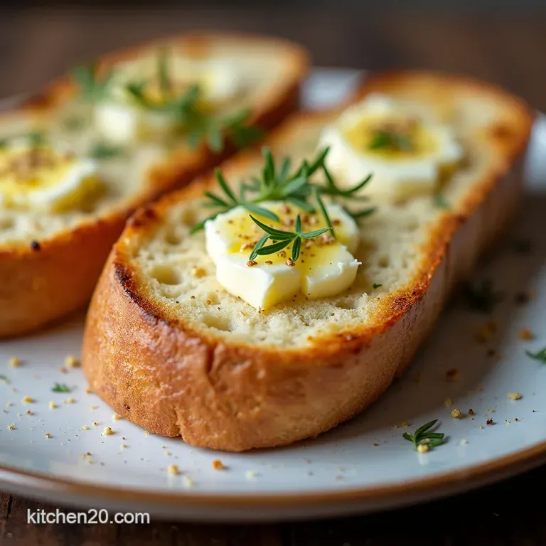 The Proper Posh Posh Garlic Bread Crispy Sourdough with Roasted Garlic Butter