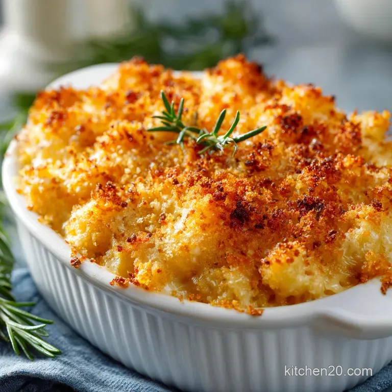 Creamy Baked Mac Cheese: the Grand Duchess of Comfort Food presentation