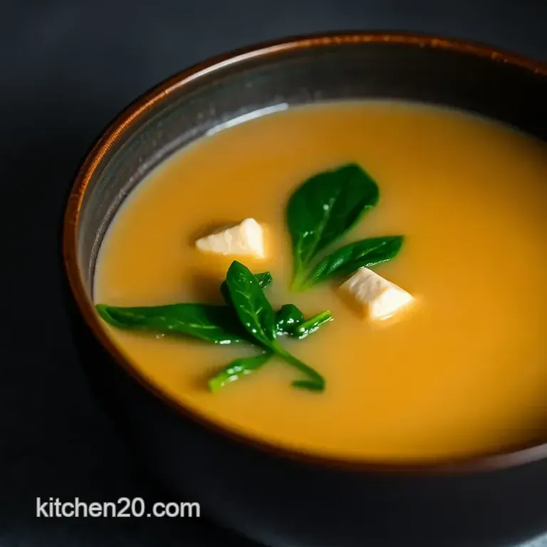 Umami Delight: Authentic Miso Soup presentation