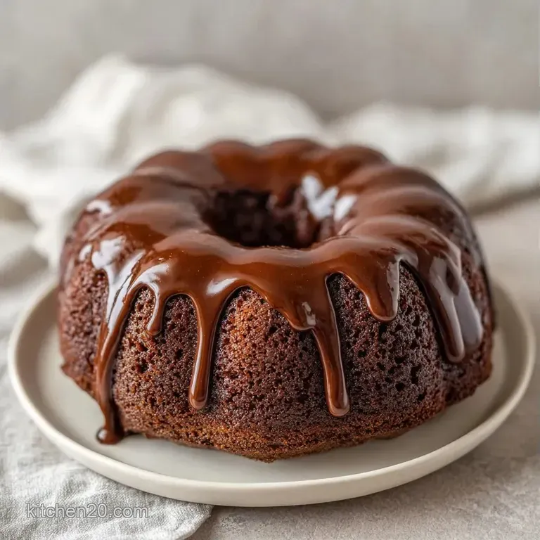 Elegant slice of dark chocolate cake on a white plate with a creamy dollop and a fresh, tart red raspberry.