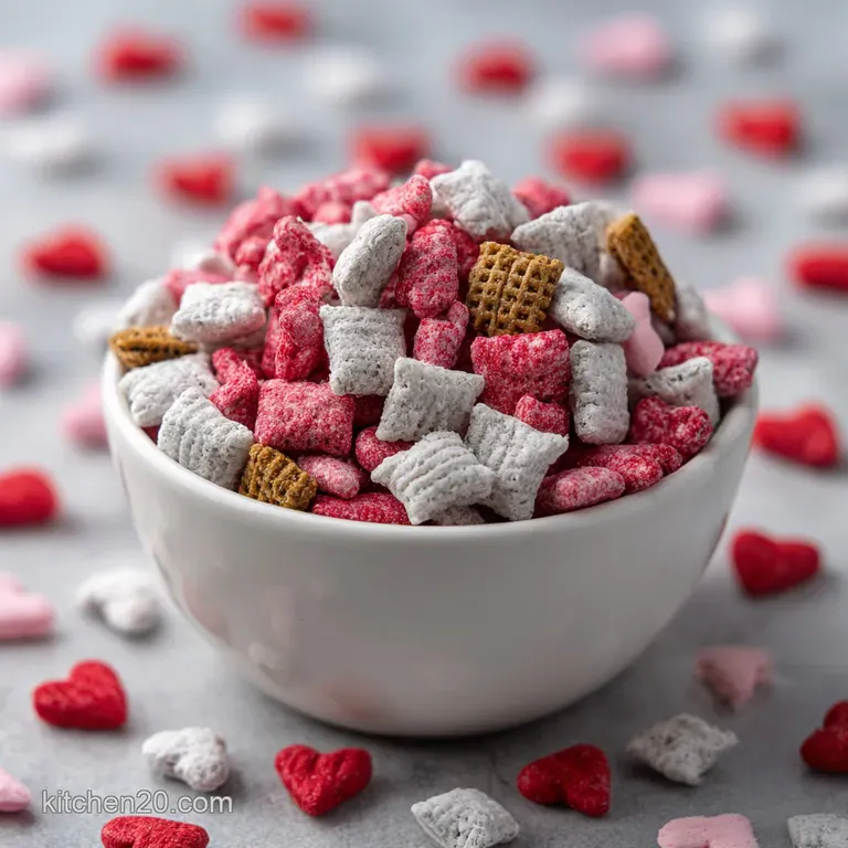 Valentine Puppy Chow Snack Mix