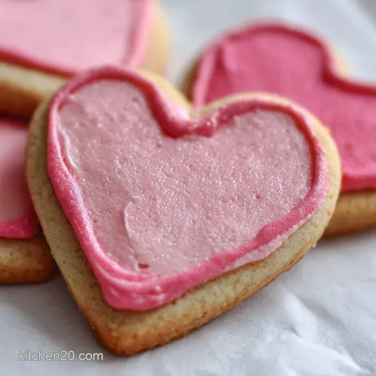 Valentine s Day Cookie with Pink Frosting