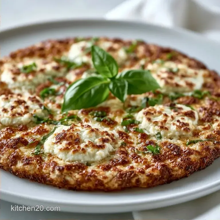 Vegetarian Basil Ricotta Pizza: Light and Crispy