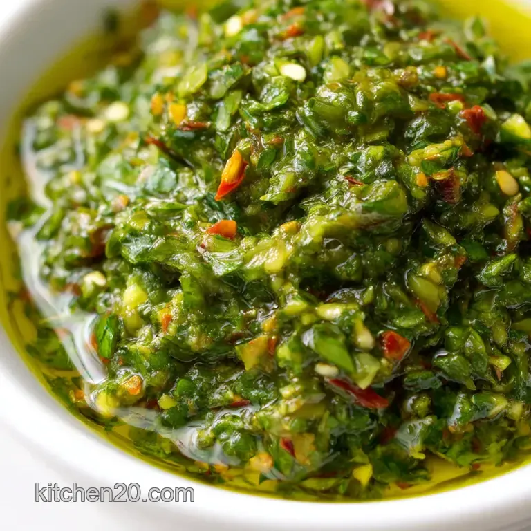 Vibrant Italian Salsa Verde presentation
