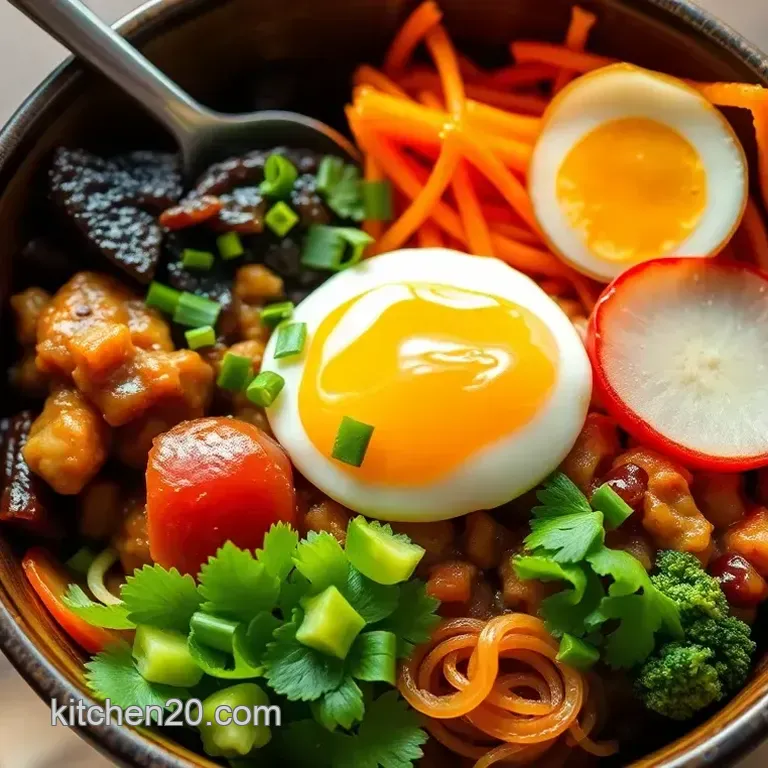 Vibrant Veggie & Beef Bibimbap