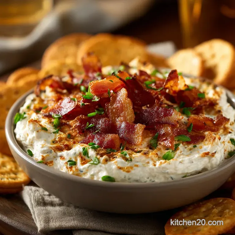 Warm Ranch Crack Dip the Ultimate Creamy Bacon Party Appetizer presentation