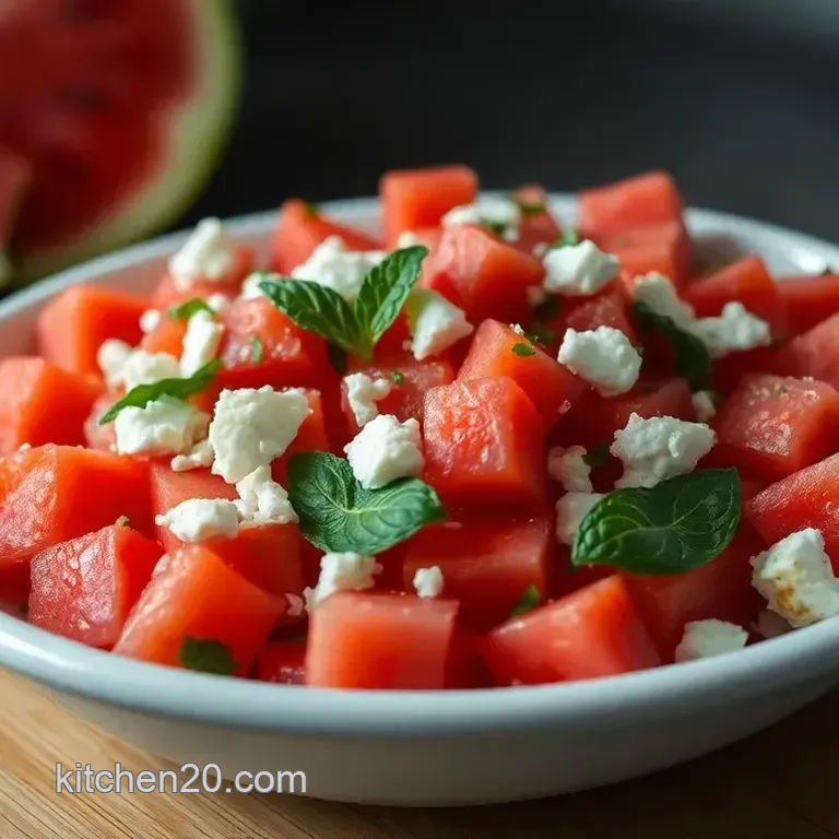 Easy Watermelon Feta Mint Salad: The Ultimate Summer Side Dish