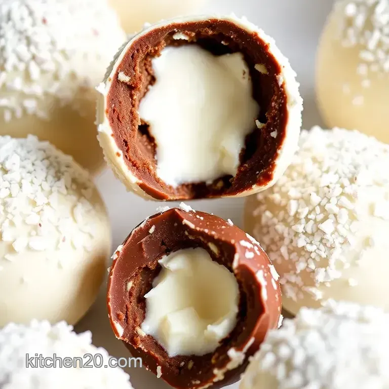 Cream-Filled White Chocolate Spheres presentation
