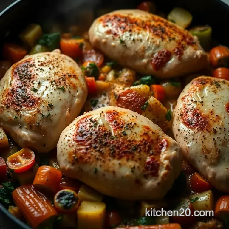 Wholesome One-Pan Chicken & Veggie Bake presentation