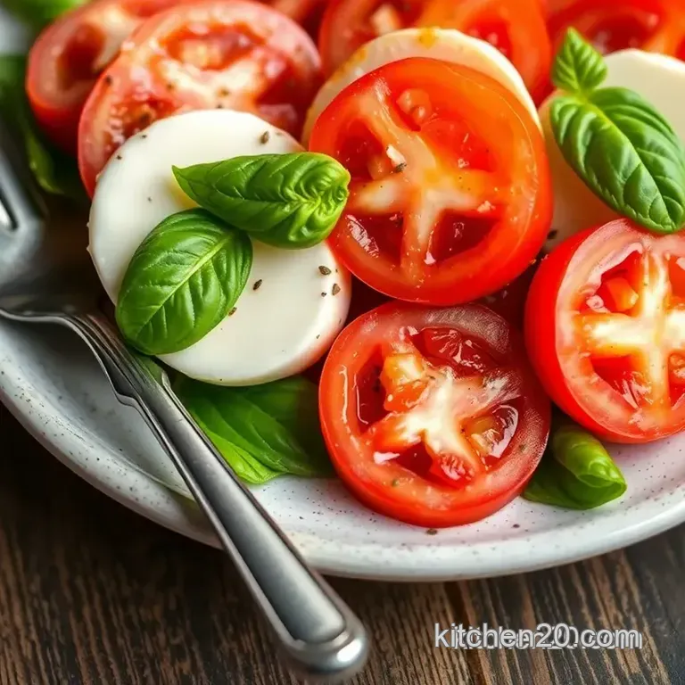 Wide Angle Macro Photography Chef: 5 Easy Ways to Create a Stunning Caprese Salad! presentation