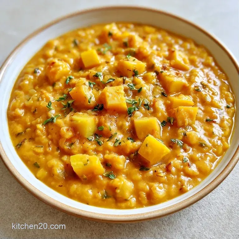 Vibrant yellow lentil stew served alongside fluffy basmati rice and a side of crisp, colorful pickled vegetables.