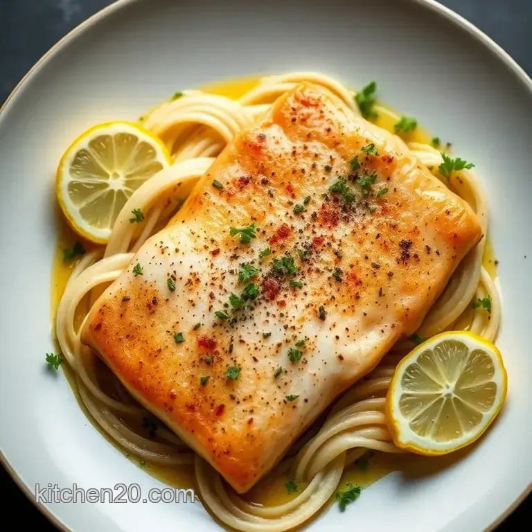 Zesty Baked Lemon Herb Tilapia presentation