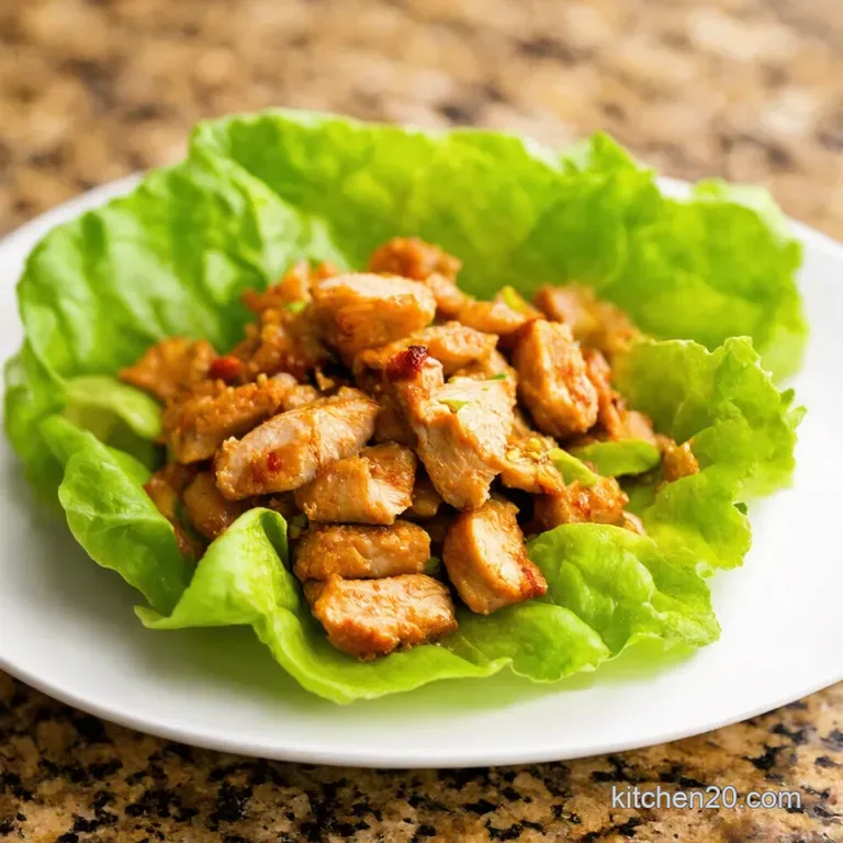 Zesty Chicken Lettuce Wraps Weeknight Winner presentation