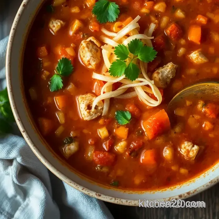 Zesty Chicken Tortilla Soup: a Heartwarming Classic! presentation