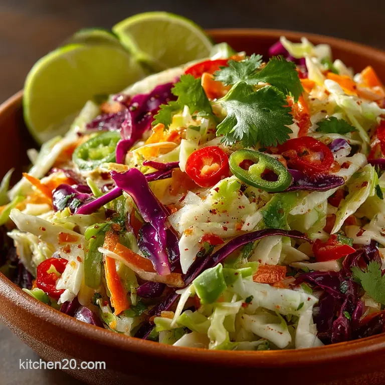 Cilantro Lime Taco Slaw Zingy CrunchPerfect Slaw for Fish Tacos