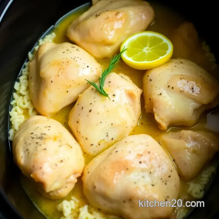 Zesty Crock Pot Lemon Chicken: A Taste of Sunshine presentation