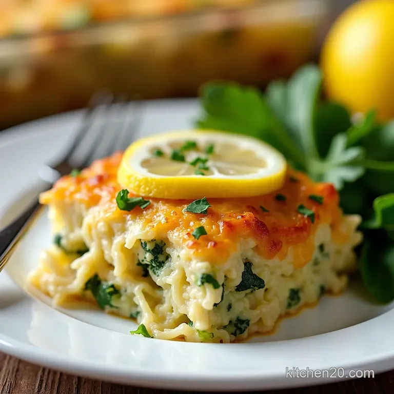Zesty Lemon Chicken Zucchini Casserole