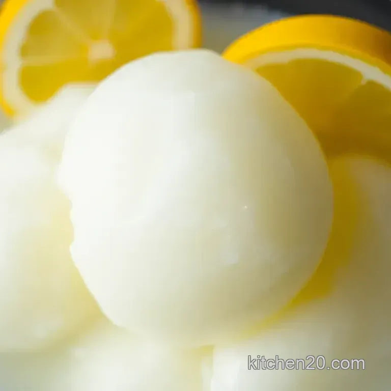 Easy & Zesty Lemon Sorbet Recipe: A Simple Refreshing Delight