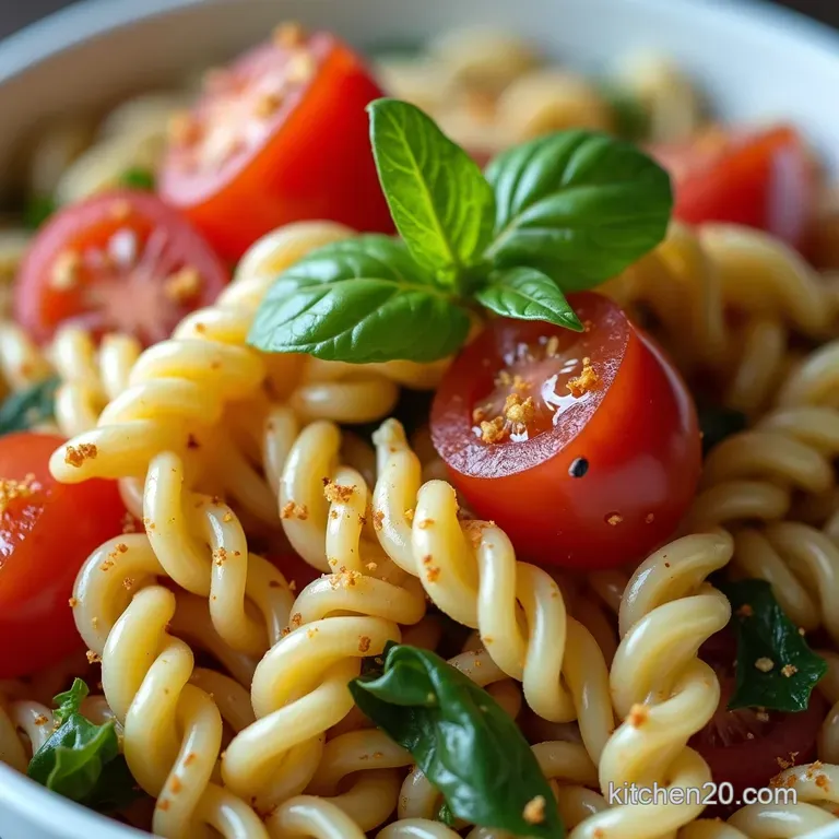 SunKissed Mediterranean Pasta Salad with the Zesty Secret Weapon