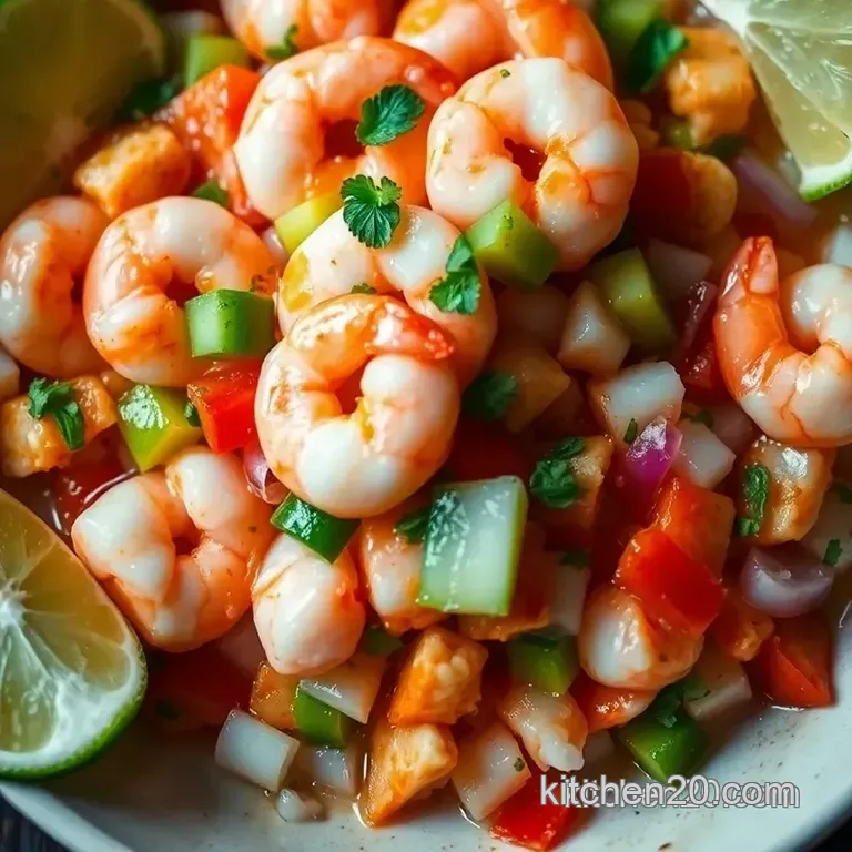 Zesty Shrimp Ceviche: a Taste of the Coast presentation
