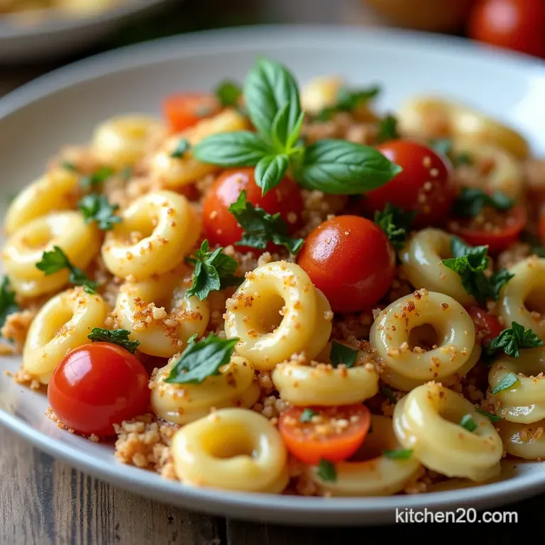 The Great British Summers Delight Zesty Mediterranean Tortellini Veggie Pasta Salad