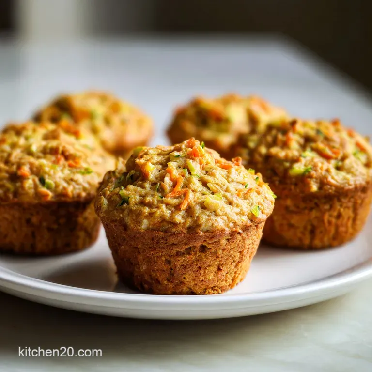 Zucchini Carrot Oatmeal Muffins: Failure-Proof