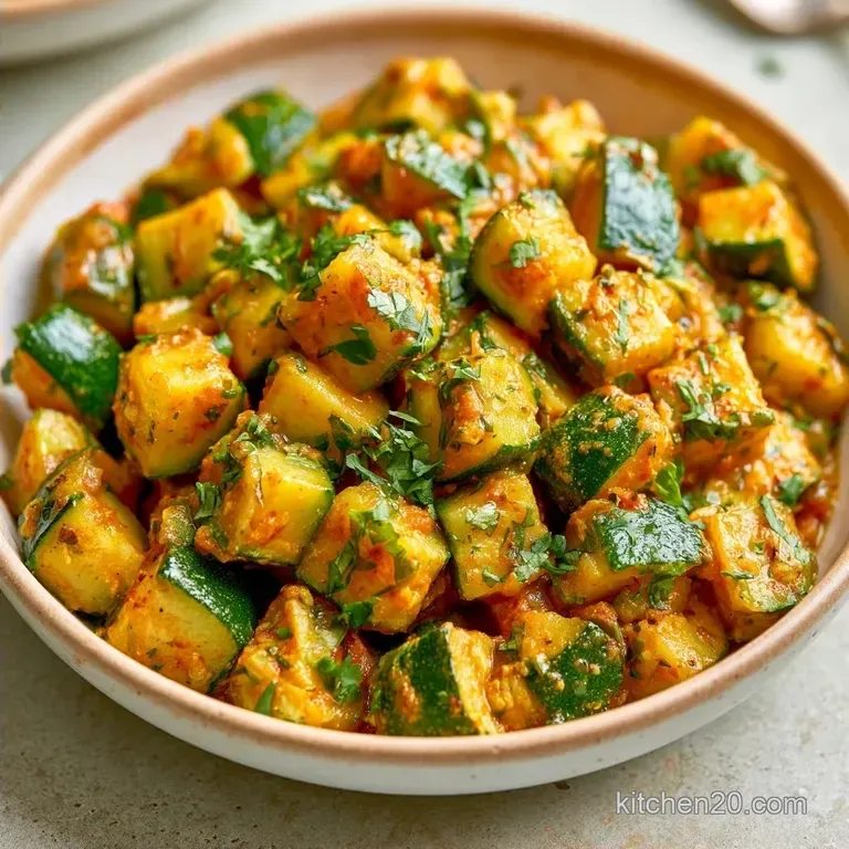Zucchini Sabzi with Gram Flour